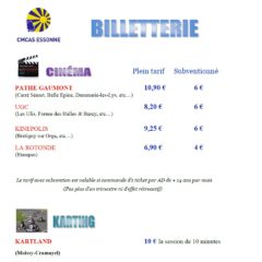 Billetterie Cinémas – Karting